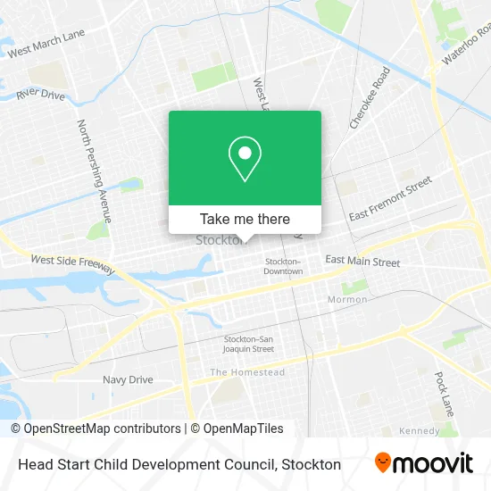 Head Start Child Development Council map