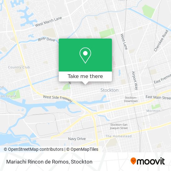 Mariachi Rincon de Romos map