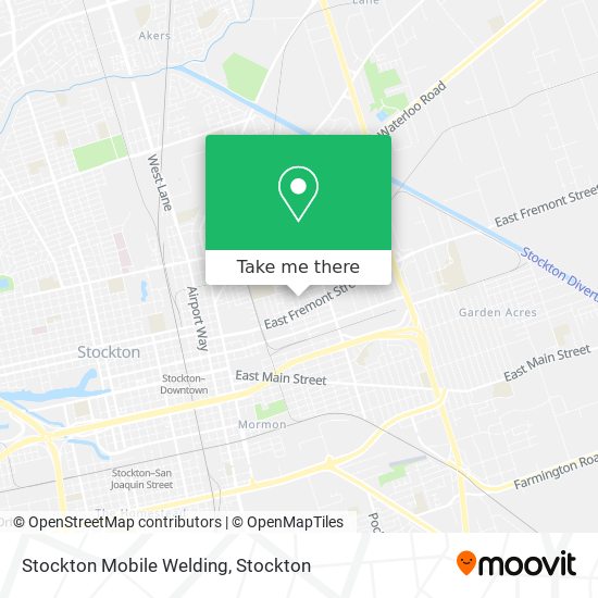 Mapa de Stockton Mobile Welding