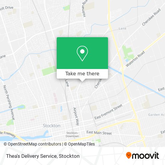 Thea's Delivery Service map