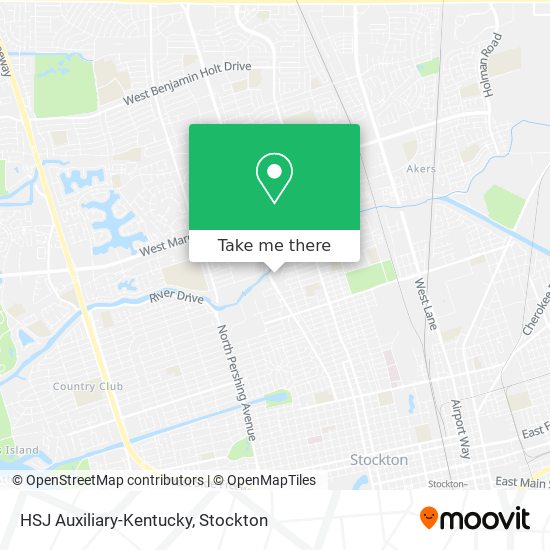 Mapa de HSJ Auxiliary-Kentucky