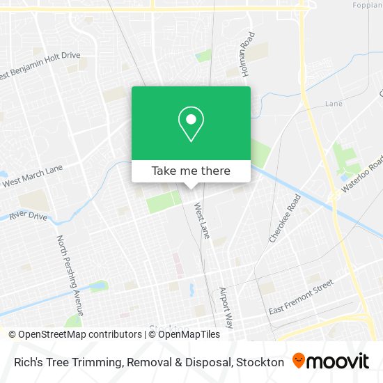 Mapa de Rich's Tree Trimming, Removal & Disposal