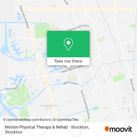 Motion Physical Therapy & Rehab - Stockton map