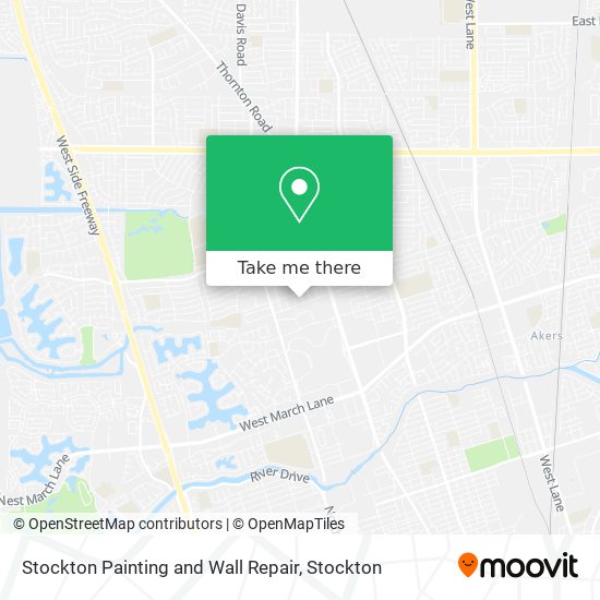 Stockton Painting and Wall Repair map