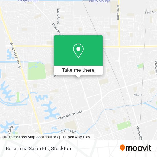 Bella Luna Salon Etc map