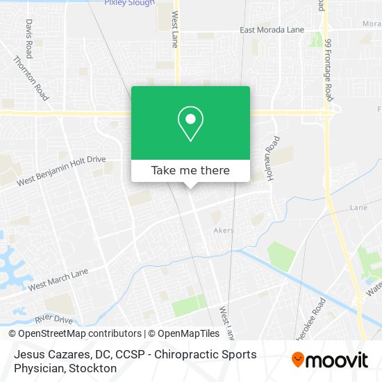 Jesus Cazares, DC, CCSP - Chiropractic Sports Physician map