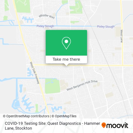 Mapa de COVID-19 Testing Site: Quest Diagnostics - Hammer Lane