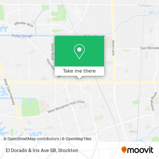 Mapa de El Dorado & Iris Ave SB