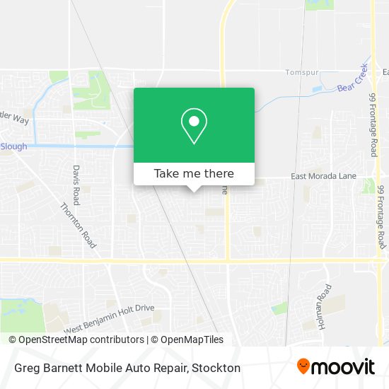 Greg Barnett Mobile Auto Repair map