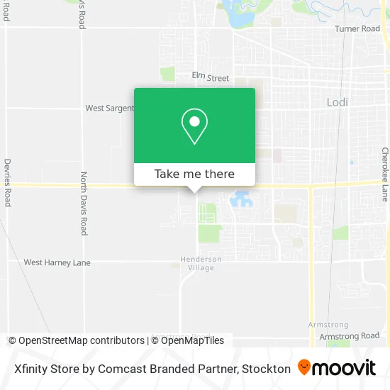Xfinity Store by Comcast Branded Partner map