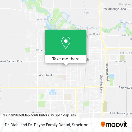 Dr. Diehl and Dr. Payne Family Dental map
