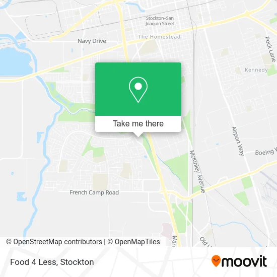 Food 4 Less map