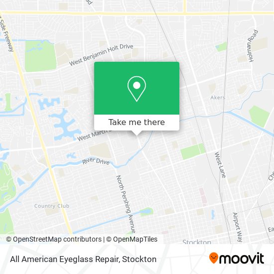 All American Eyeglass Repair map