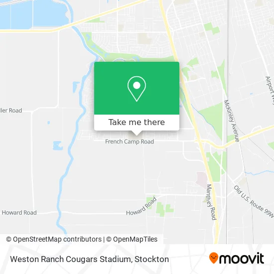 Weston Ranch Cougars Stadium map