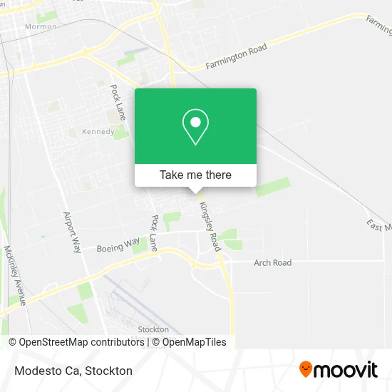 Modesto Ca map