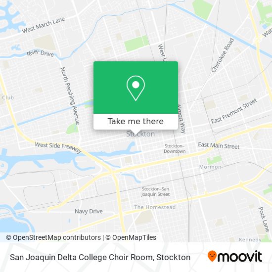 San Joaquin Delta College Choir Room map