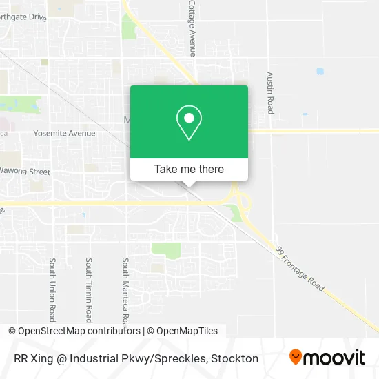 Mapa de RR Xing @ Industrial Pkwy / Spreckles