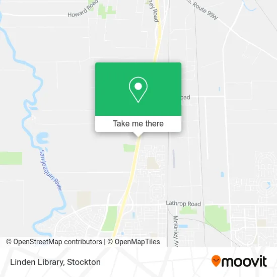 Linden Library map