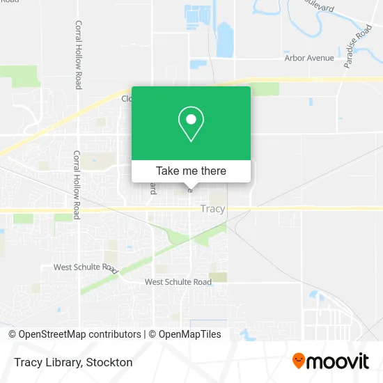 Tracy Library map