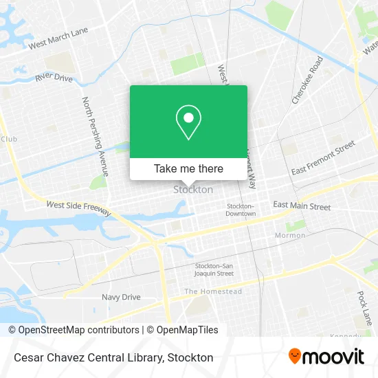 Cesar Chavez Central Library map