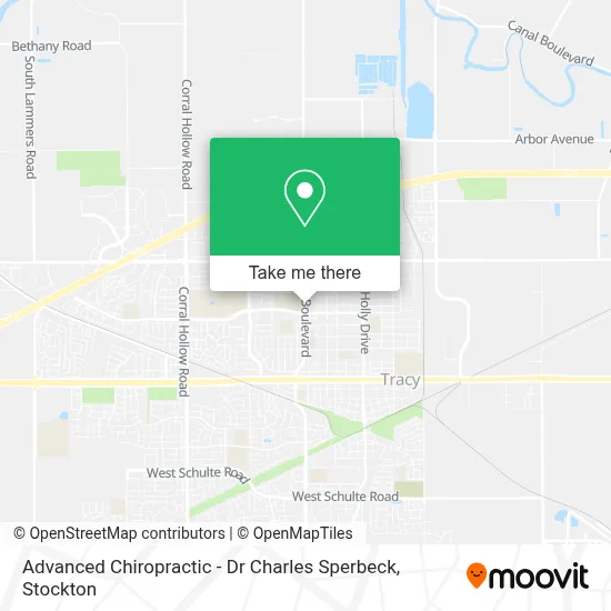 Advanced Chiropractic - Dr Charles Sperbeck map