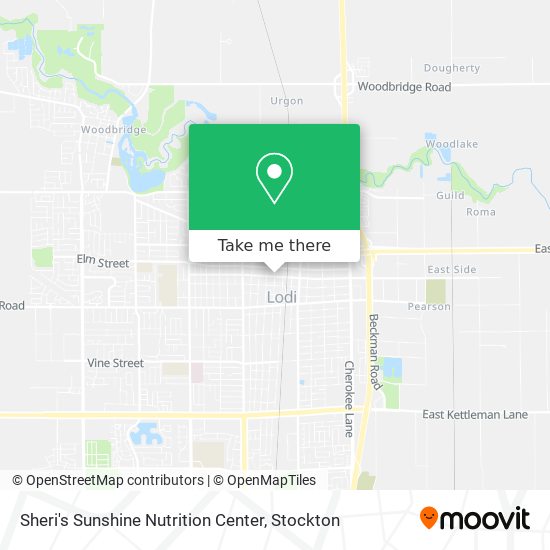 Sheri's Sunshine Nutrition Center map
