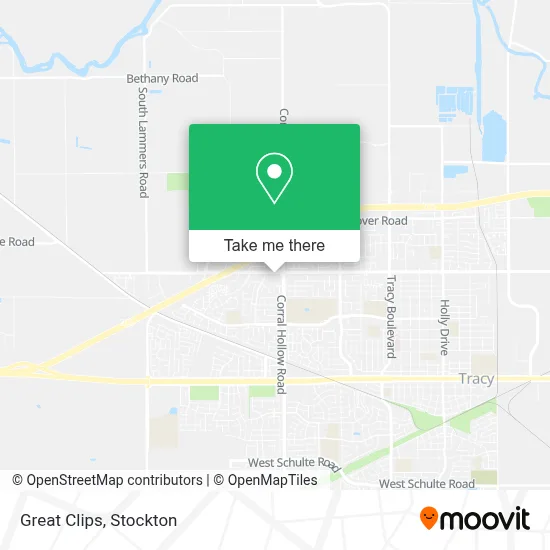 Great Clips map
