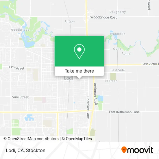 Lodi, CA map