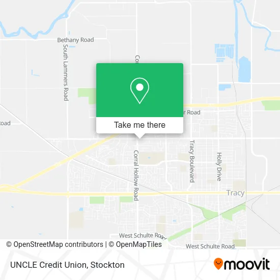 UNCLE Credit Union map