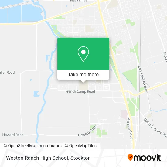 Weston Ranch High School map