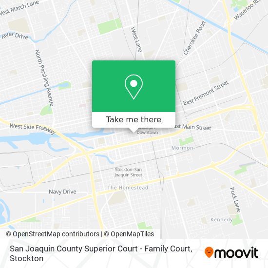 San Joaquin County Superior Court - Family Court map