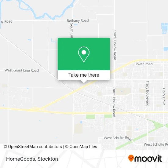 HomeGoods map
