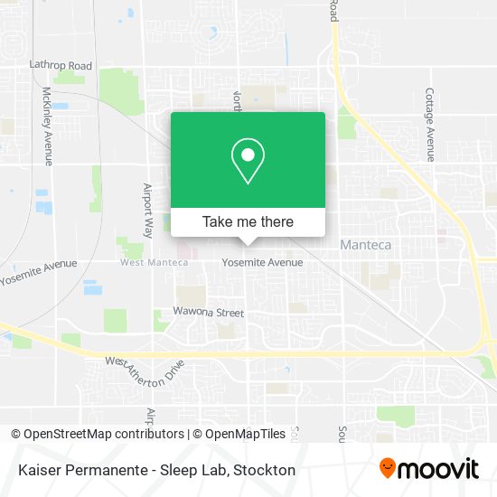 Kaiser Permanente - Sleep Lab map