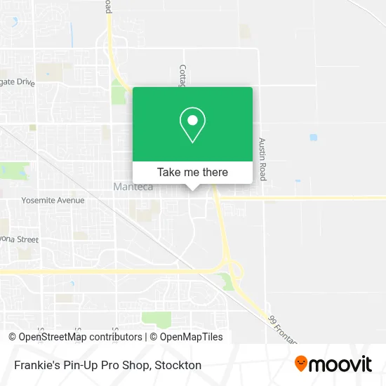 Frankie's Pin-Up Pro Shop map