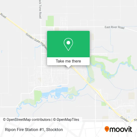 Ripon Fire Station #1 map