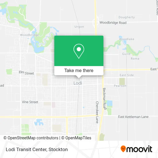 Lodi Transit Center map