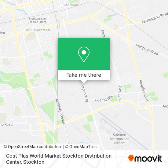 Cost Plus World Market Stockton Distribution Center map