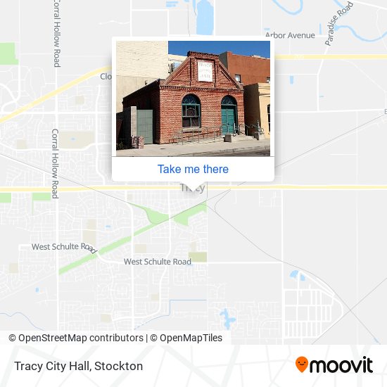 Tracy City Hall map