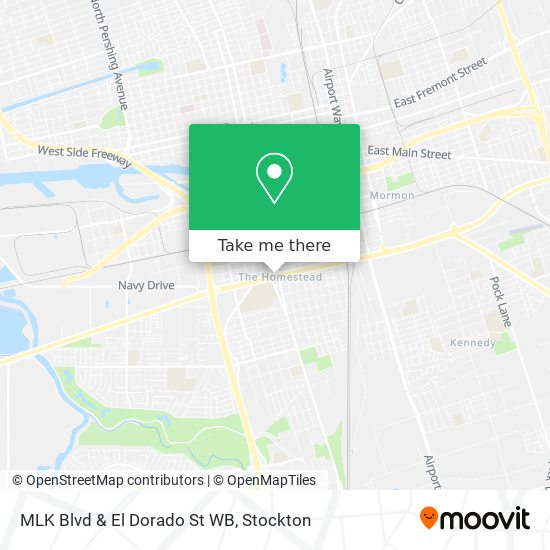 Mapa de MLK Blvd & El Dorado St WB