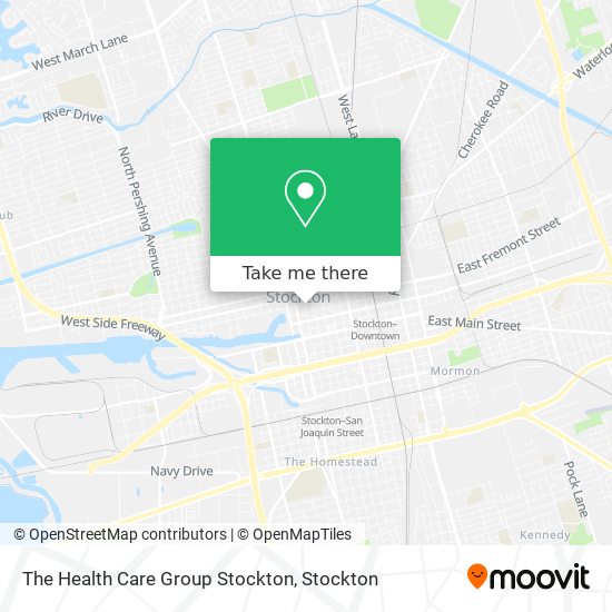 Mapa de The Health Care Group Stockton