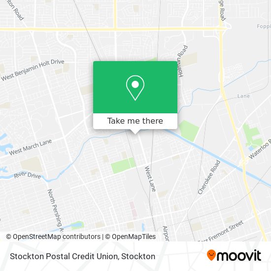 Mapa de Stockton Postal Credit Union