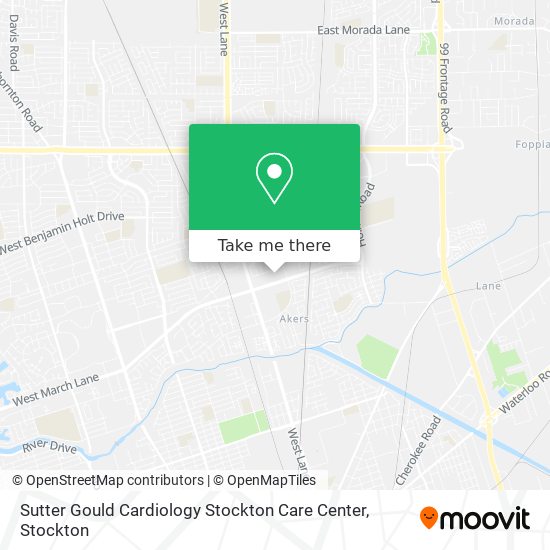 Sutter Gould Cardiology Stockton Care Center map