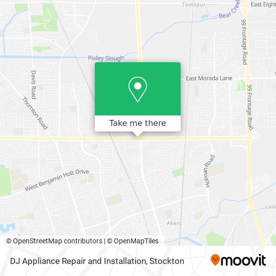 DJ Appliance Repair and Installation map