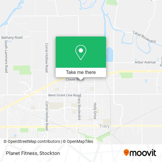 Mapa de Planet Fitness