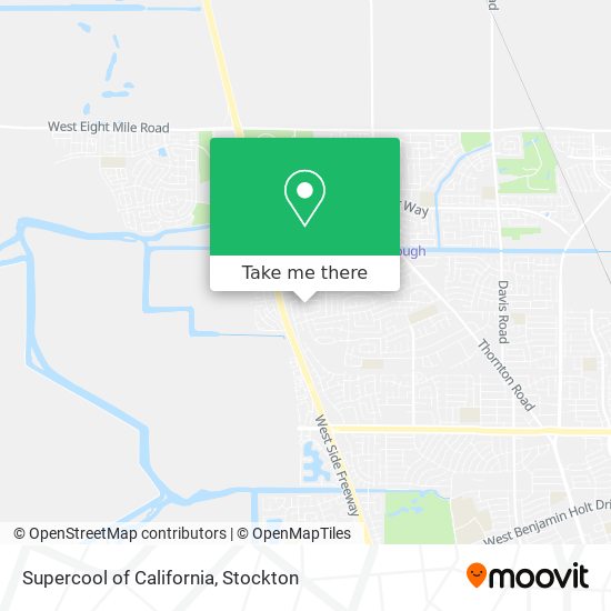 Mapa de Supercool of California