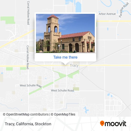 Tracy, California map