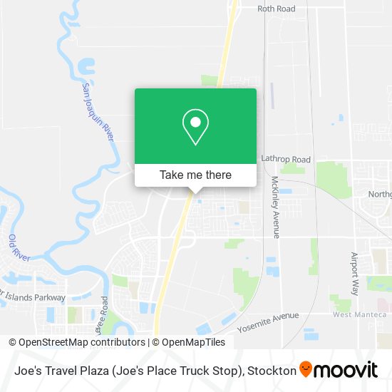 Joe's Travel Plaza (Joe's Place Truck Stop) map