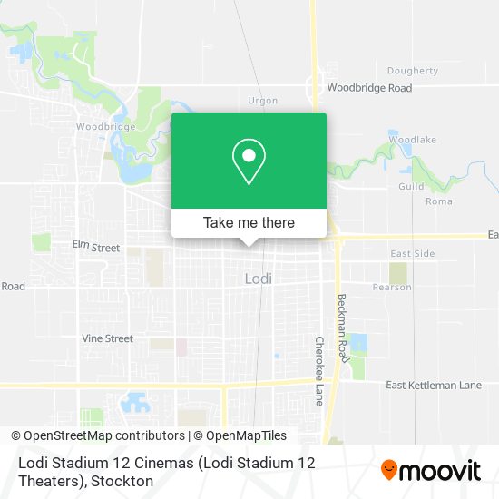 Lodi Stadium 12 Cinemas map