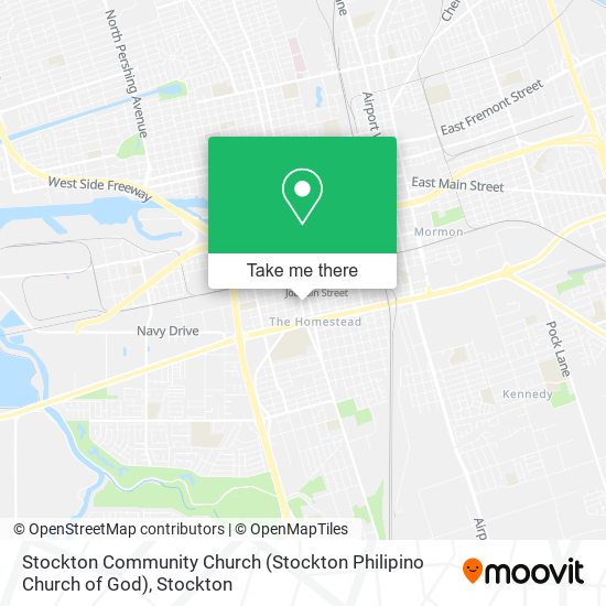 Stockton Community Church (Stockton Philipino Church of God) map
