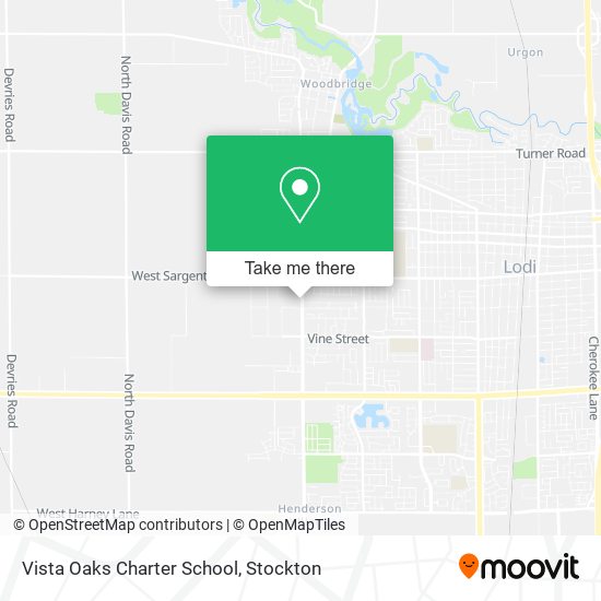 Mapa de Vista Oaks Charter School